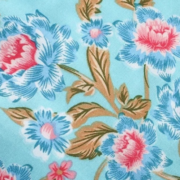 Blue Floral Bohemian Gypsy Long Skirt - Picture 6 of 10